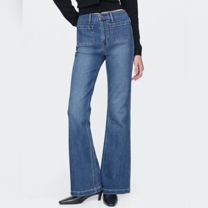 GAP Brand New With tag Classic Blue Flare Leg Jeans Size 32 70s Flare High Rise